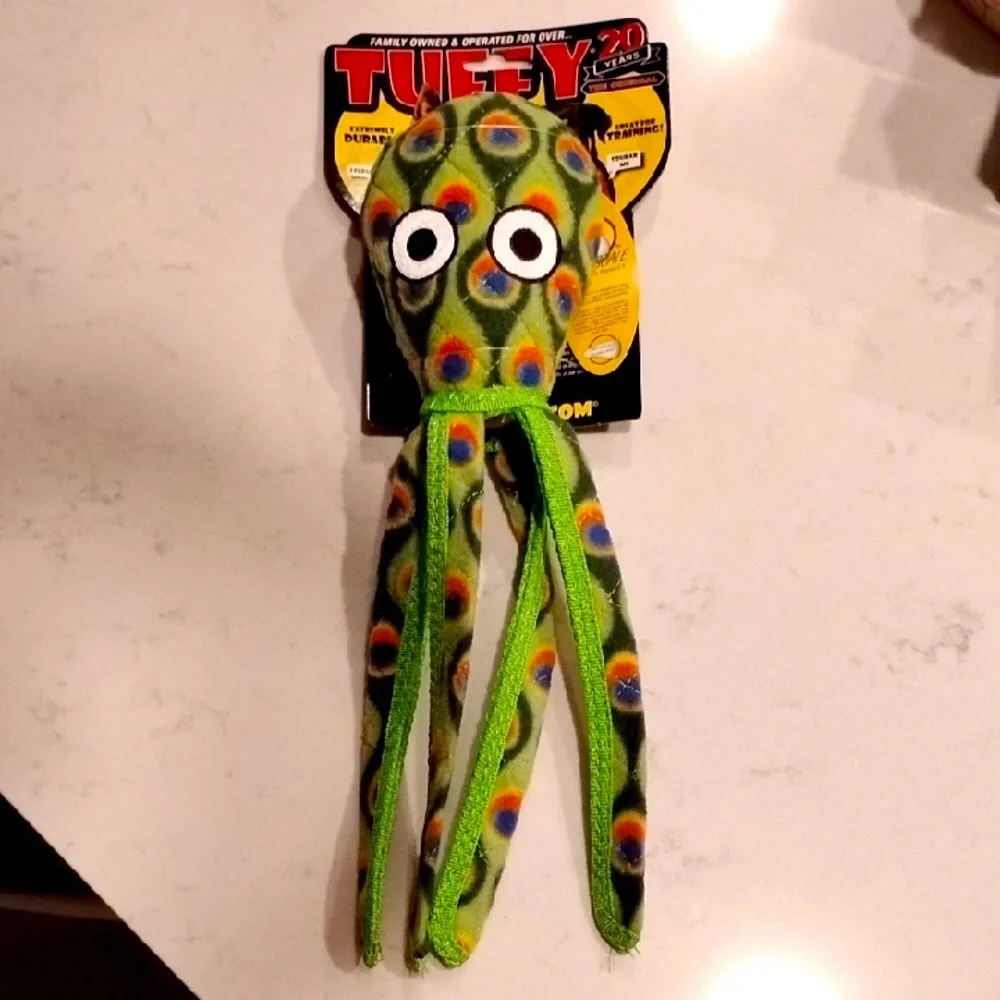 Green Octopus Dog Toy